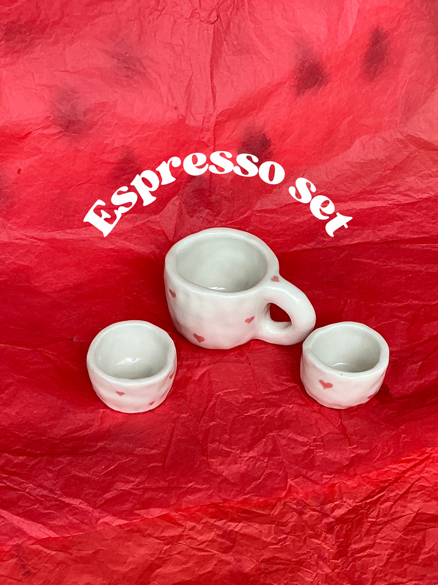 Espresso heart set