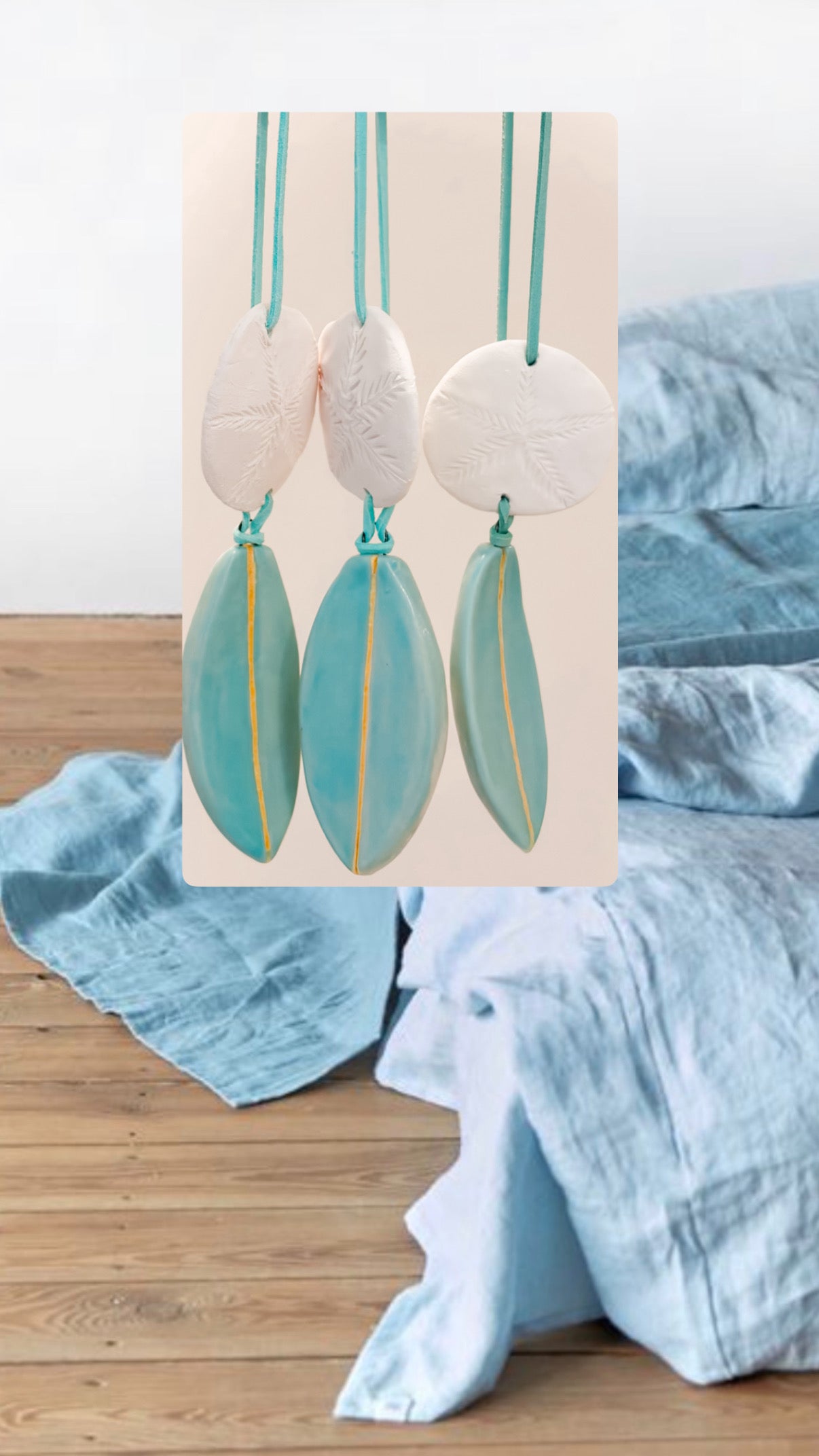 Sand Dollar + Surfboard charm