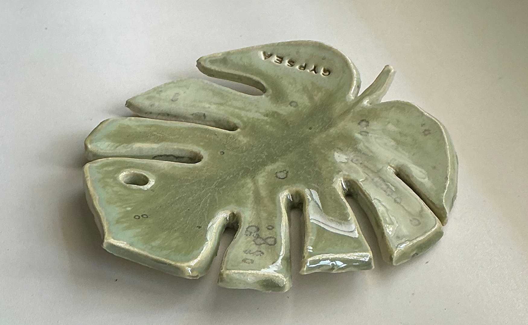 ceramic monstera leaf monstera leaf