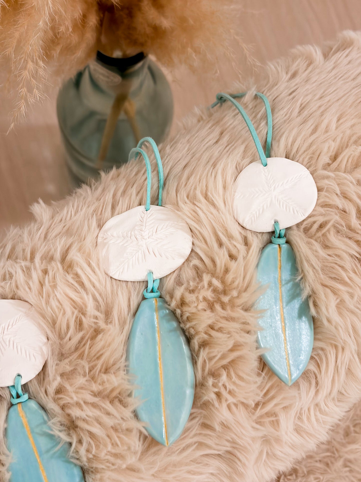 Sand Dollar + Surfboard charm