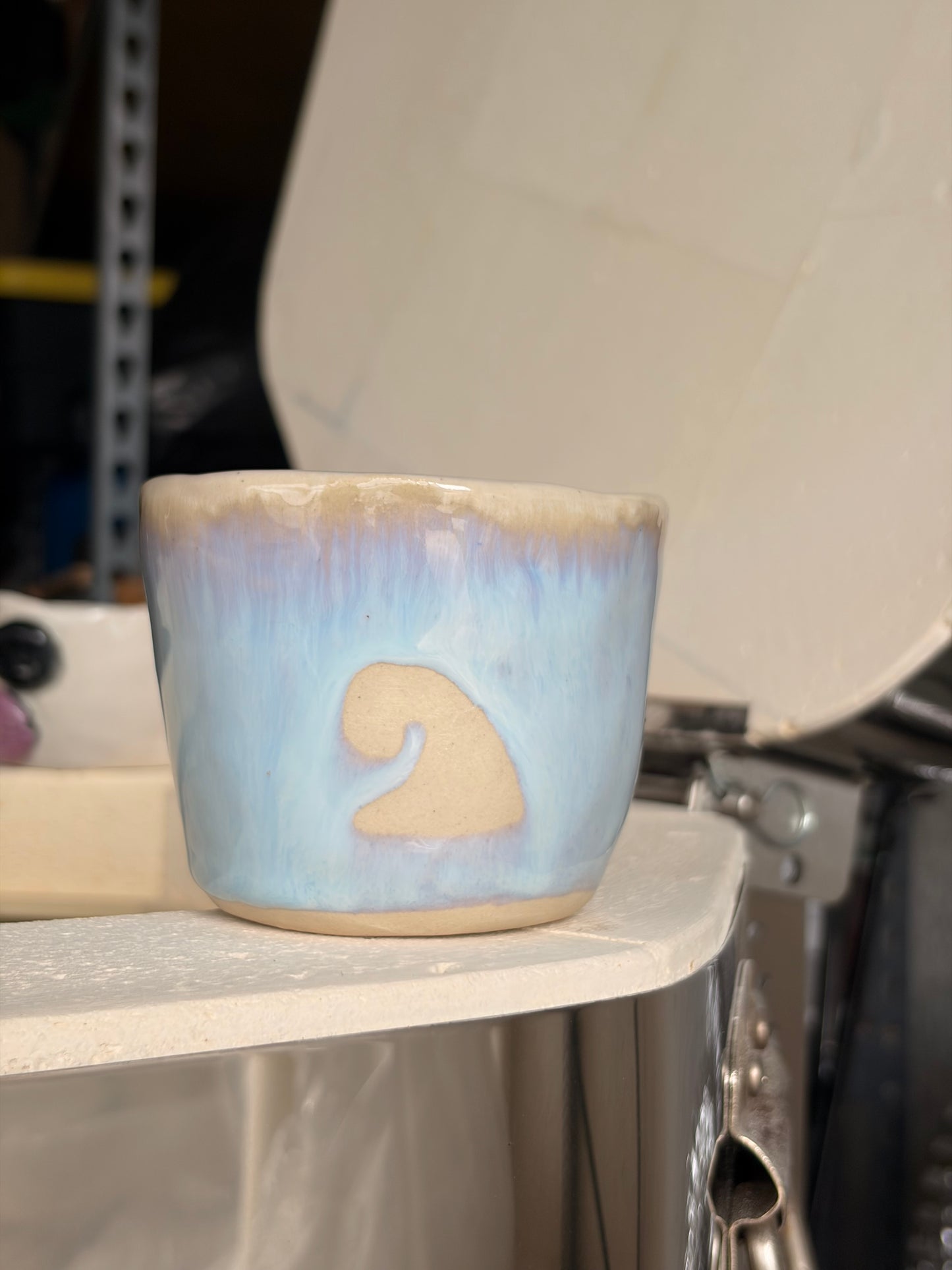 it comes in waves mug